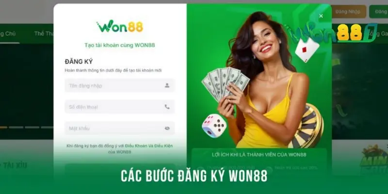 quy trinh thuc hien dang ky tai khoan tai won88 cuc don gian Quy trình thực hiện đăng ký tài khoản tại WON88 cực đơn giản.